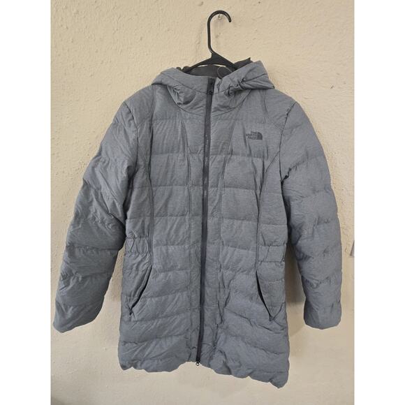 The North Face Women's Insulated Long Puffer Coat, Grey, Size Large - Picture 1 of 12